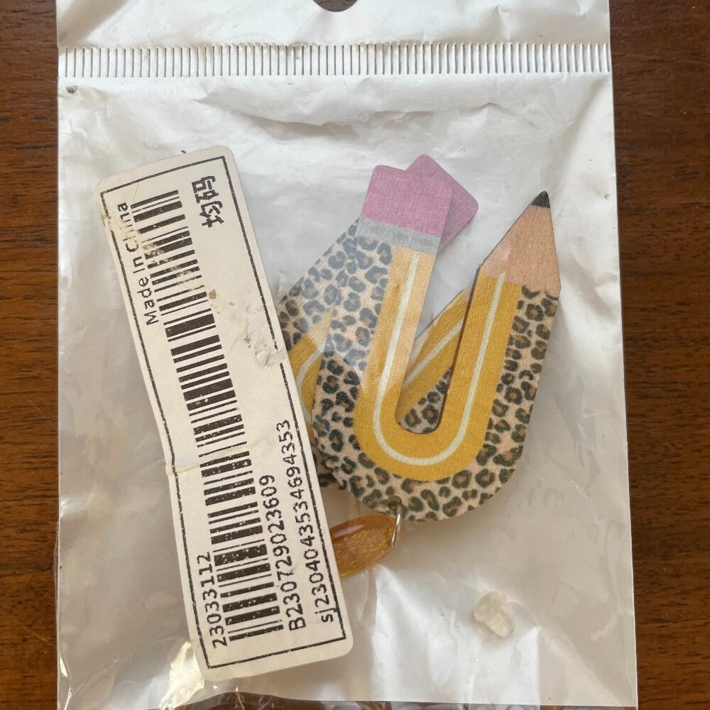 Bundle 3 for $12.  U Shaped Pencil Dangle Earrings